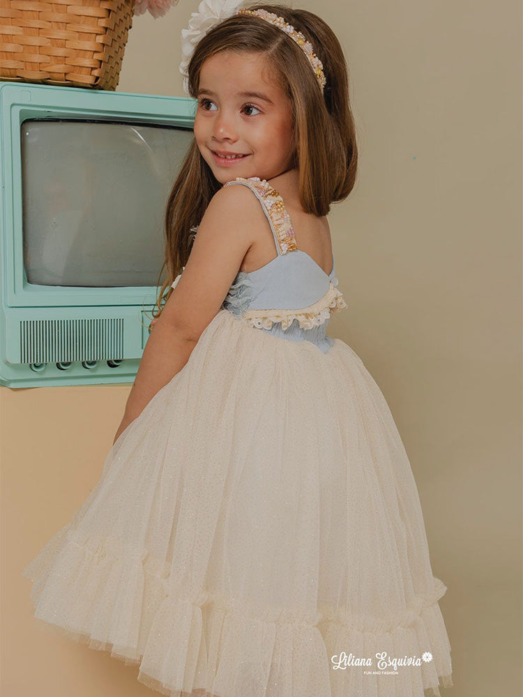 Vestido Alas Azul