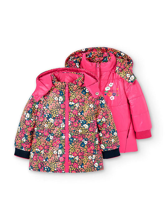 Chaqueta Fucsia Rosas