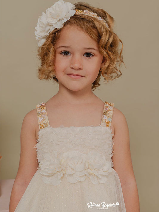 Vestido Alas beige
