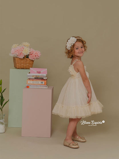 Vestido Alas beige