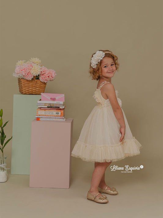 Vestido Alas beige