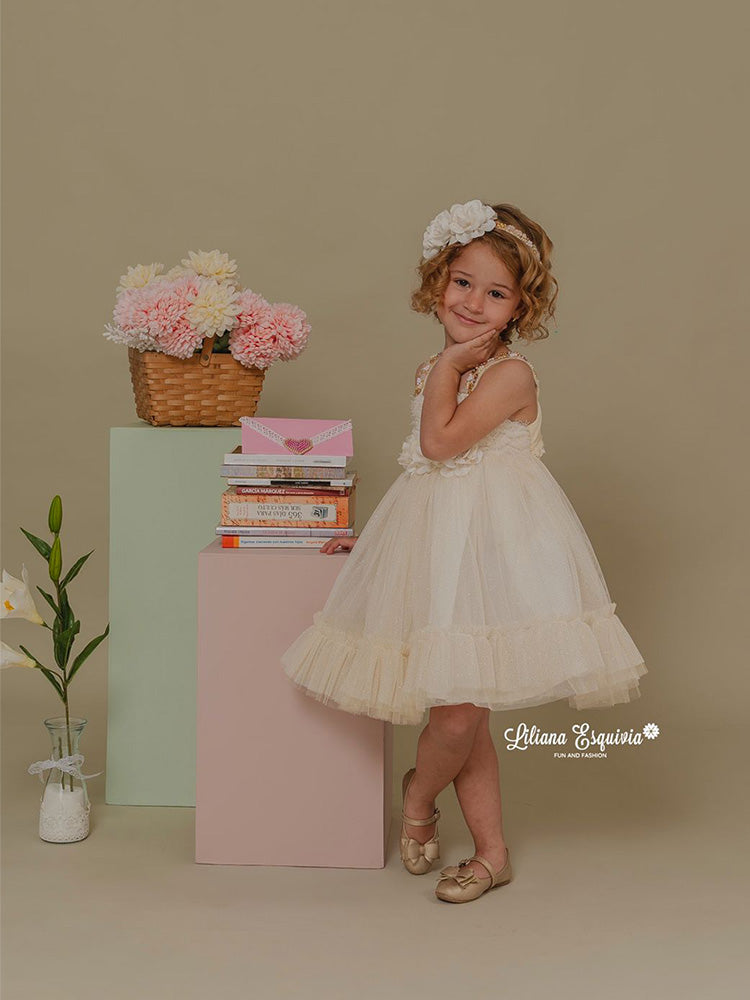 Vestido Alas beige
